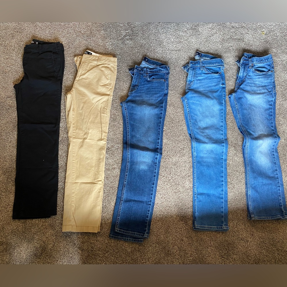 Lot of Boys pants 26-28 waist 30 length
